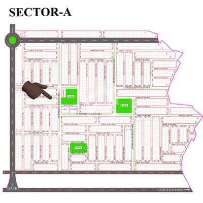 Sector A 2000 Series Premium Pair Plot For Sale Just A Short Walk From Park & Mosque