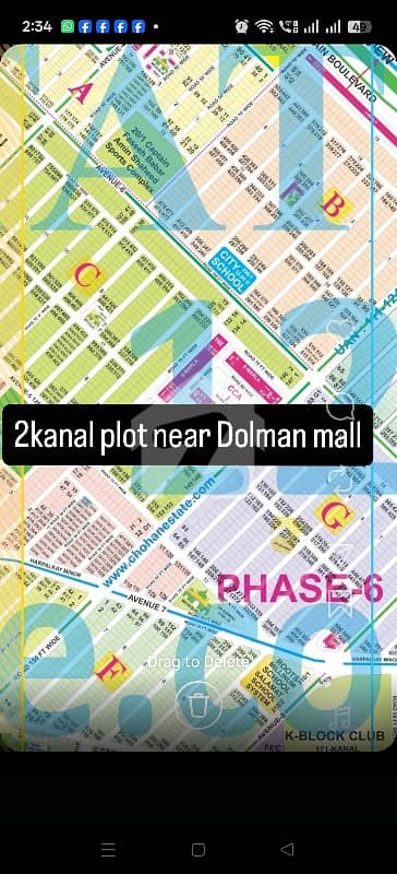 2kanal plot phase 6 near to mosque for sale in DHA Lahore. owner 1on1 meeting