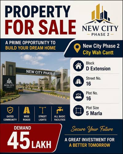 D Block E-Ext Main Major Road & Street 16 Solid Land Plots Available