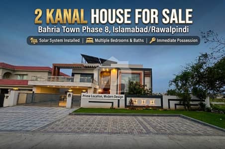 2 Kanal Hill View Designer Brand New House for Sale| Prime Location| Bahria Town