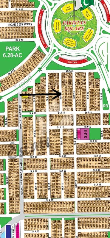 DHA Multan sector U 1 kanal residential plot near to park, Masjid and commercial.