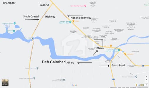 64 Acres Survey Agricultural Land For Sale | Deh Gairabad, Gharo | Near Coastal Highway & National Highway