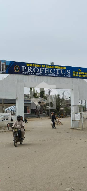 120 Sq Yard LeaseD + MaP PaaS West Open Plot 4 Sale In SAADI Garden Block 2