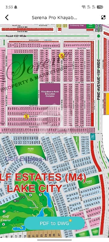 one kanal plot in S block on Pine Evenue road Lahore one kanal plot in S block on Pine Evenue road Lahore