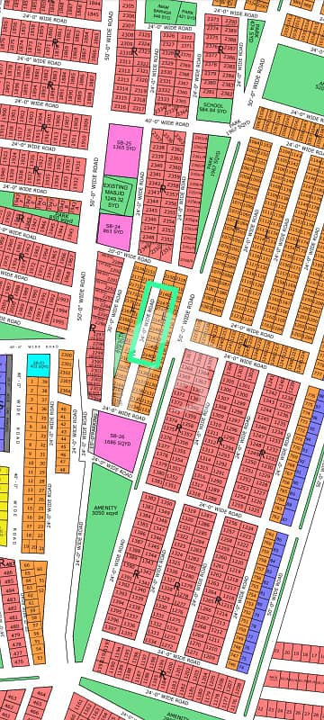 BACK TO 50 FEET ROAD FACING WEST OPEN 80 SQ YARDS PLOT FOR SALE AT GOLD BLOCK NTR-01