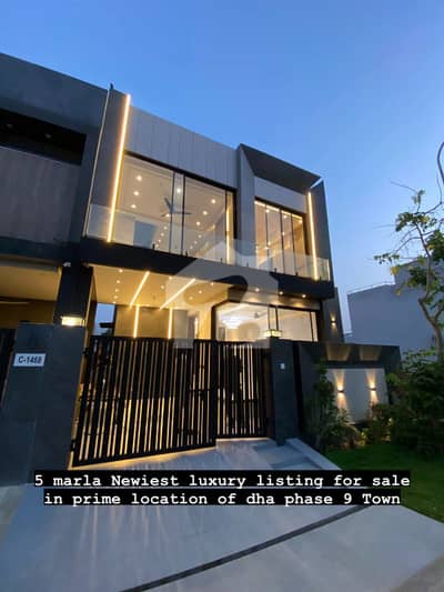 5.5 Marla Brand New Modern Design Full Luxury House For Sale In DHA 9 Town.