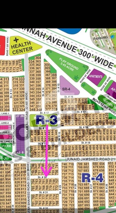 DHA Multan sector R 1 kanal residential plot near to park, Masjid and commercial.