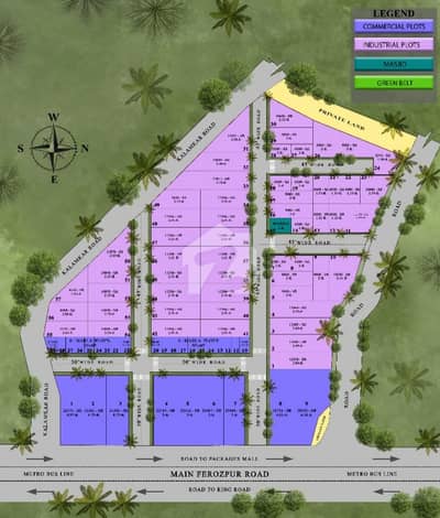 1 kanal industrial plot available for sale