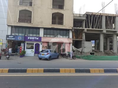 Ground floor with basement with mezinine available for rent in Shahbaz commercial DHA phase 6 Karachi.