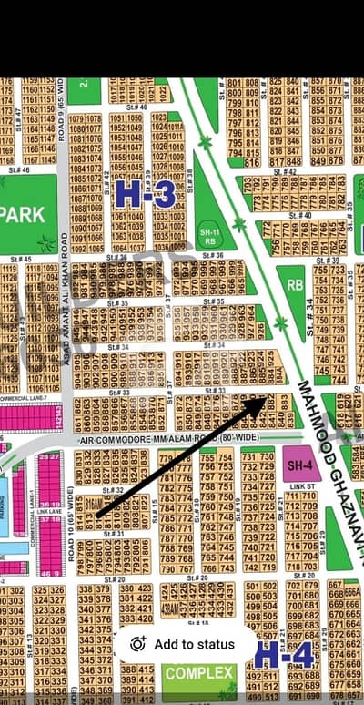 DHA Multan sector H 1 kanal residential plot near to park, Masjid and commercial.