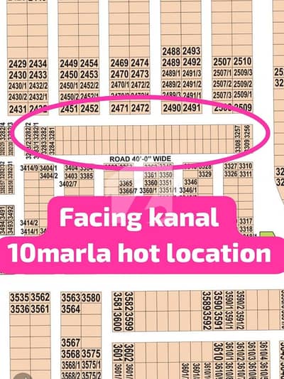 HOT LOCATION FACING KANAL 10MARLA PLOT FOR SALE