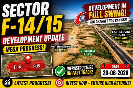 10 Marla (35x70) Prime Location Plot For Sale F-14 Islamabad