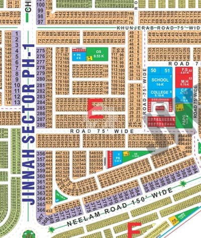 Prime Location 1 Kanal Possession Plot with All Dues Paid For Sale E-Block