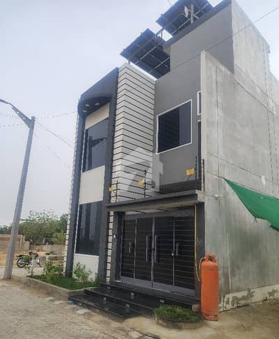 120 Sq Yards Brand New Villa G+1, West Open & Park Facing