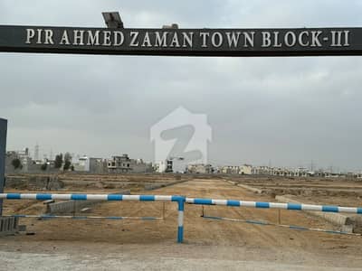 400 Sq. Yards Residential Plot for Sale in Pir Ahmed Zaman Town Block 3 on 40Feet wide Road