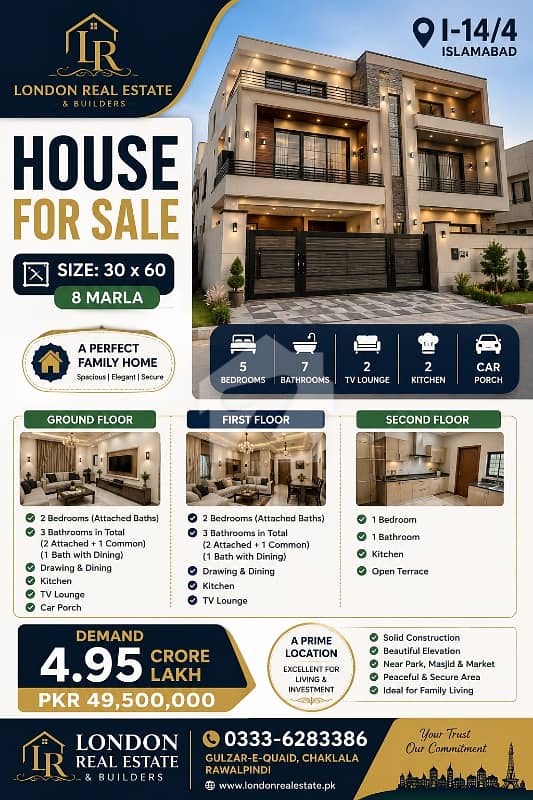 House for Sale I-14/4, Islamabad House for Sale I-14/4, Islamabad