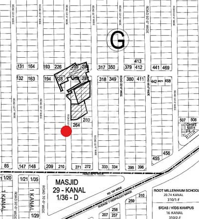 PHASE-6 , ONE KANAL PLOT FOR SALE NEAR TO MOSQUE
