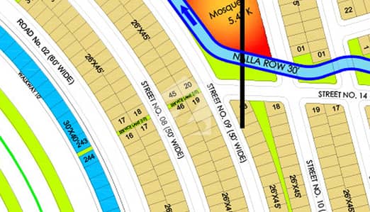 5 marla possessionable plot on 60 feet wide road