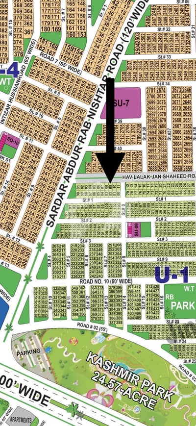 10 Marla 80'Ft Road Prime Location Plot Near To main Boulevard Park Available For Sale In DHA Multan