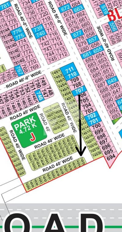 Premium 5 Marla Corner Open-FOAM Plot for Sale | J Block IN BAHRIA ORCHARD