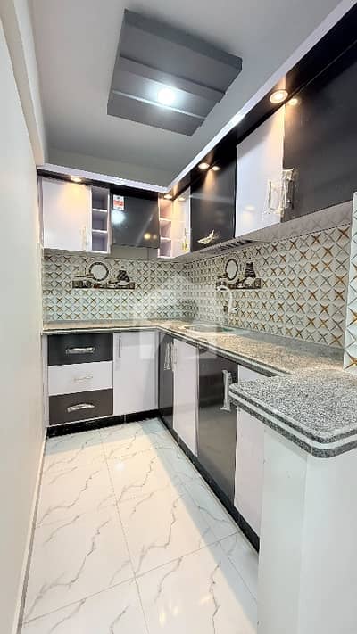 2nd Floor Flat Pearl luxury apartment Available For Sale In North Karachi Sector 11C2 2 bed lounge road facing