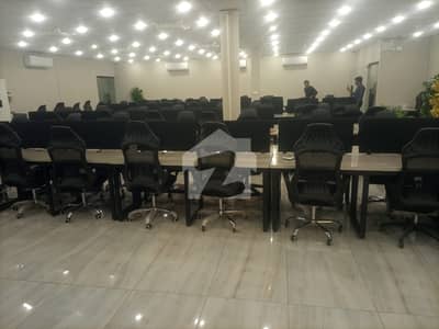 Furnished Office for Rent in Gulberg Main Baulevard for (Call center + Software house + Marketing Office & Other Setup as You Want)