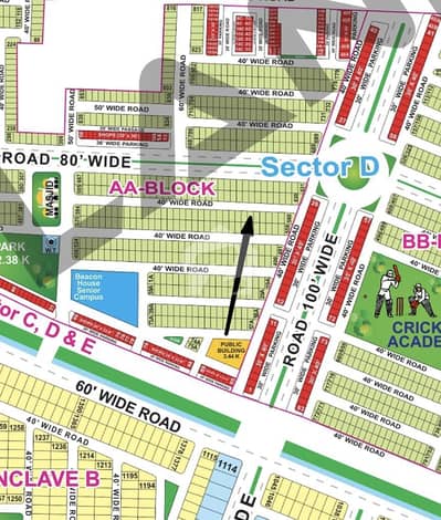 5M Builder Location Plot For Sale In AA Block