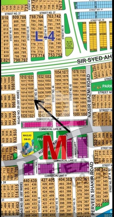 DHA Multan Sector M 1 Kanal Residential Plot Near To Park, Masjid And Commercial.