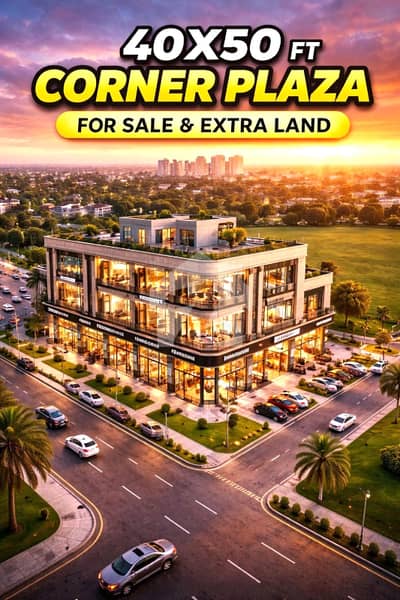 F7 Best Rental Value Plaza For Sale 50x40 Cornor With Extra Land
