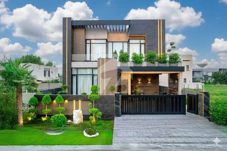 20 Marla Top Quality Build Luxurious Beautiful Modern Design Villa Full Furnished Full Basement 15 Kv Solar Installed For Sale In DHA Lahore Phase 6 Prime Location