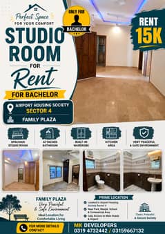 Single room Studio Apartment for Rent