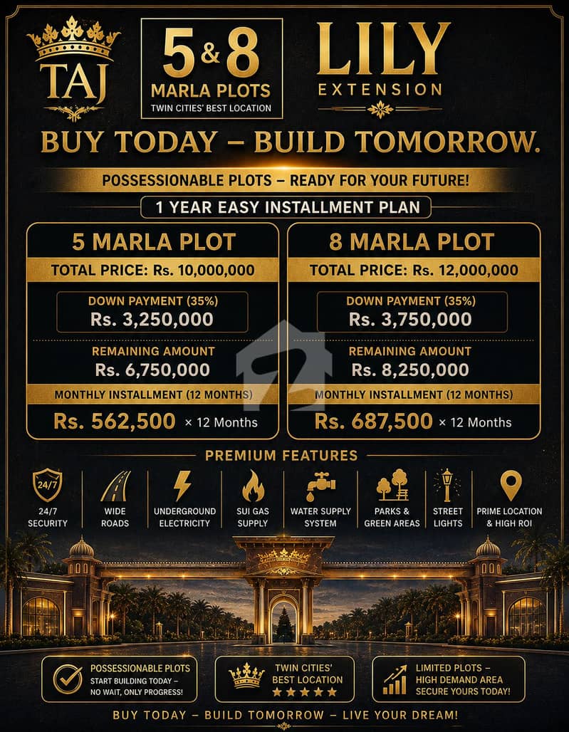 5M Possessionable plots available for sale 5M Possessionable plots available for sale