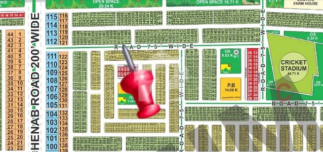 On 75ft Road 10 Marla Plot in Block C, LDA CITY LAHORE