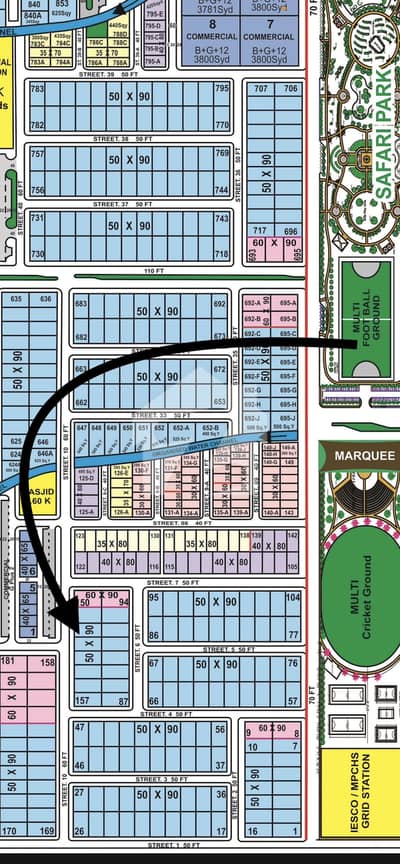 B17 Block C kanal plot available for sale close to cricket ground & Multi zoo