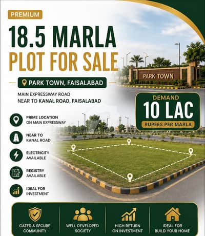 18.5 Marla plot Express way