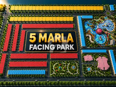 FACING PARK PLOT 5 MARLA HOT LOCATION AVAILABLE IN ETIHAD TOWN PHASE 3