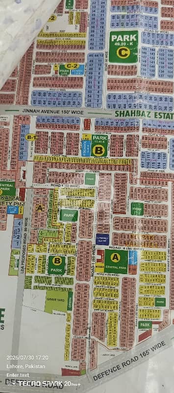 نیسپاک سکیم فیز 3 ڈیفینس روڈ,لاہور میں 18 مرلہ رہائشی پلاٹ 2.75 کروڑ میں برائے فروخت۔