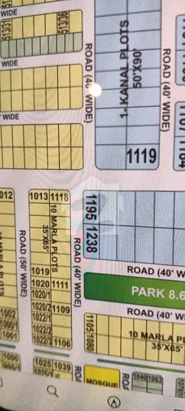 1 Kanal Residential Plot Facing Park