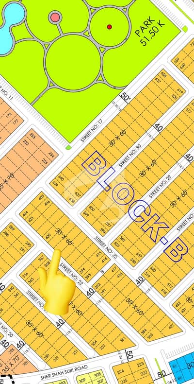 Prime Location 1800 Square Feet Spacious Residential Plot Available. .