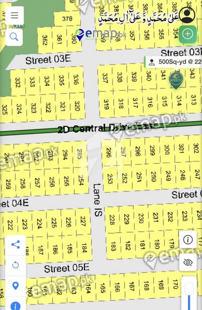 Prime Location Corner West Open heighted central drive Plot 500 Sq. Yards Sector 2D Prime Location Corner West Open heighted central drive Plot 500 Sq. Yards Sector 2D