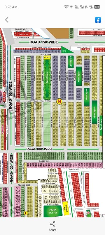 5-Marla Residential Plot For Sale In Khayaban-E-Amin Housing Society, Lahore.