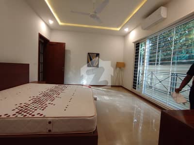 Modern 2 Beds Fully Furnished Luxurious Ground Portion Available For Rent In F-7