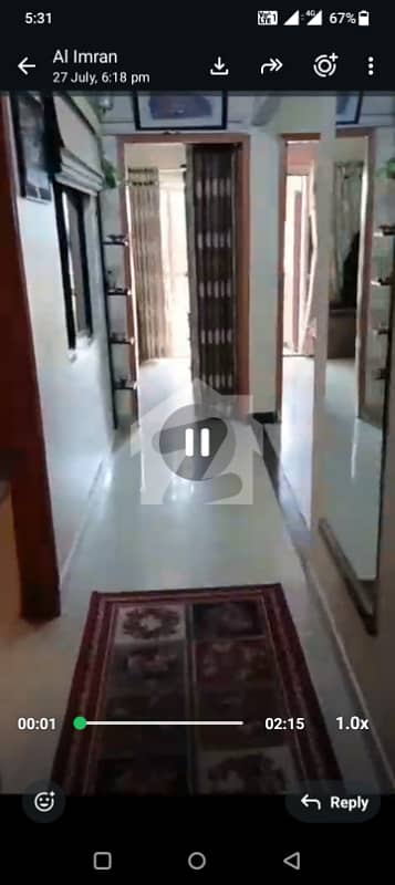 3 Bed DD Flat for Rent Opposite Aladin Park Near Lasania Restaurant Gulshan e Iqbal 10A