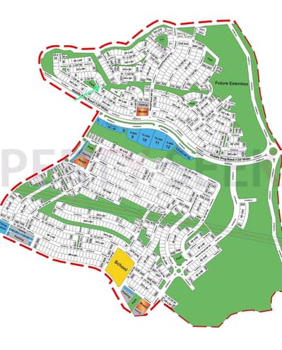 Plot #57, Phase #8, Block - P, Park Face, 3 Side Open, Extra Land Semi -Corner, 5 Marla Extra Land