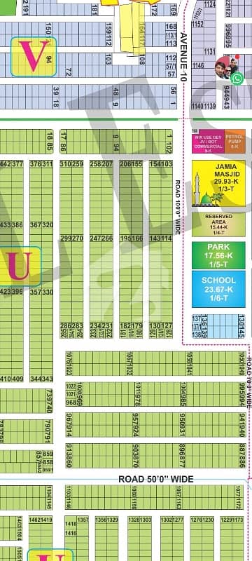 3Kanal Plots for Sale U Block