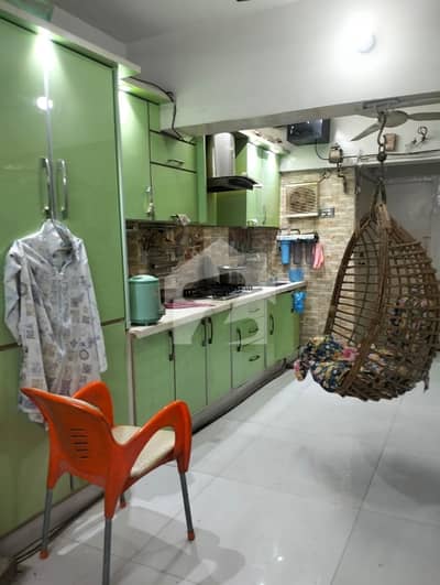 2bed dd 800 sq ft 3rd floor Main road and shahan e mughlia facing flat. Sb project Good ventilation Gulshan iqbal block 13b Near mangal Bazar Bank loan applicable  Demand 1 crore *Code(16828)*