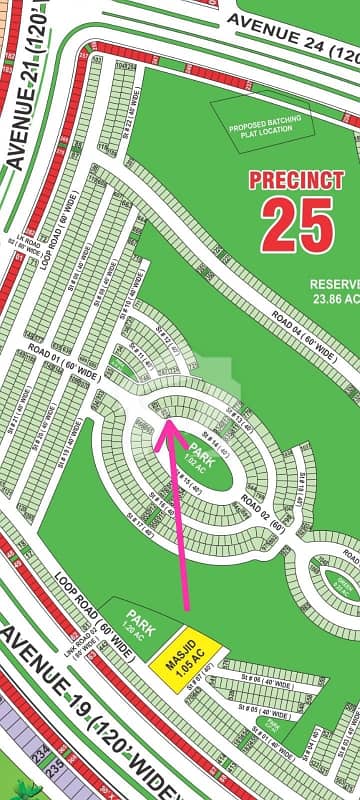 Precinct 25 Park facing & corner 212 yards Street 14 & Road 01 With allotment Demand 38 Lac Precinct 25 Park facing & corner 212 yards Street 14 & Road 01 With allotment Demand 38 Lac