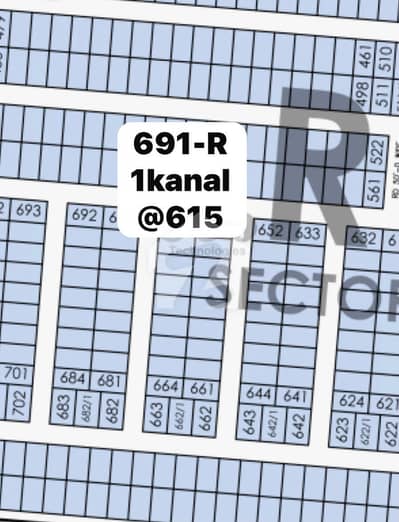 1kanal Plot For Sale In Dha Phase 7 R Block