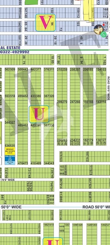 3Kanal Plot for Sale DHA Phase 7 U-Block