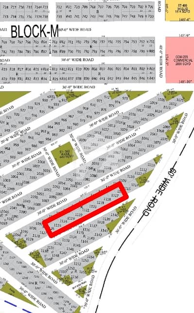 120 square yards plot available for sale block M